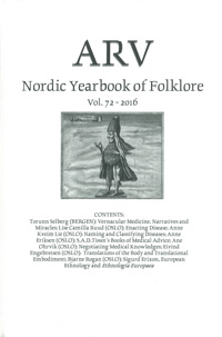 Arv - Nordic Yearbook of Folklore Vol. 72 - 2016