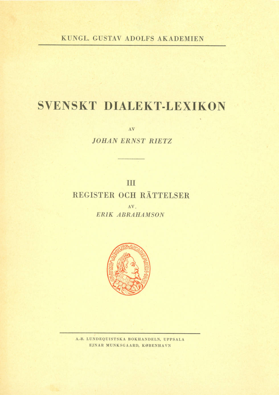 Svenskt dialekt-lexikon III