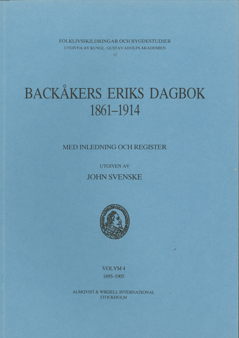 Backåkers Eriks dagbok 1861-1914 Volym 4