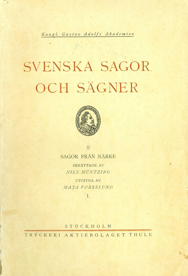 Sagor från Närke berättade av Nils Müntzing I