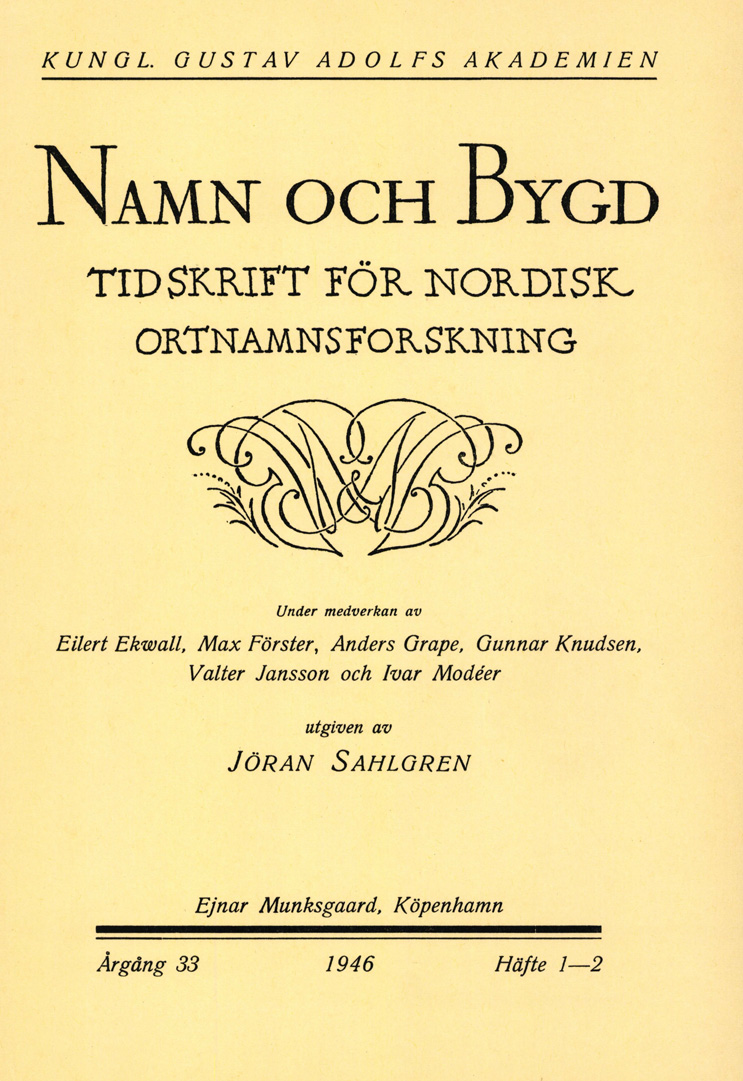 Namn och bygd 1946, häfte 1–2