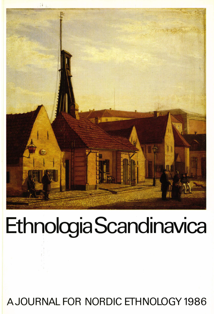 Ethnologia Scandinavica 1986