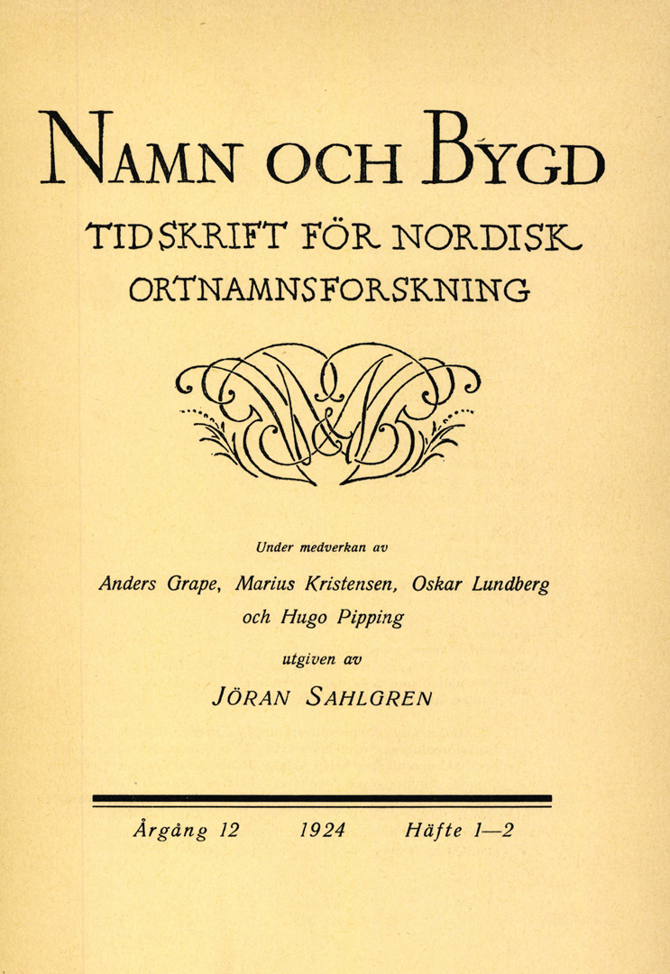 Namn och bygd 1924 häfte 1-2