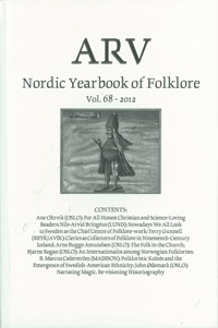 Arv - Nordic Yearbook of Folklore Vol. 68 - 2012