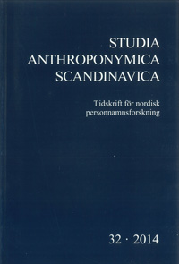 Studia Anthroponymica Scandinavica 2014