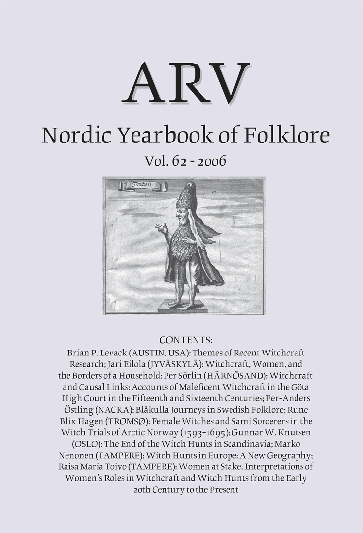 Arv - Nordic Yearbook of Folklore Vol. 62 - 2006