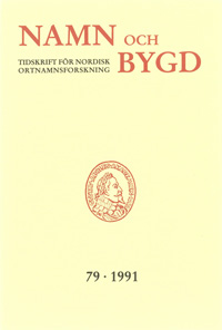 Namn och bygd 1991