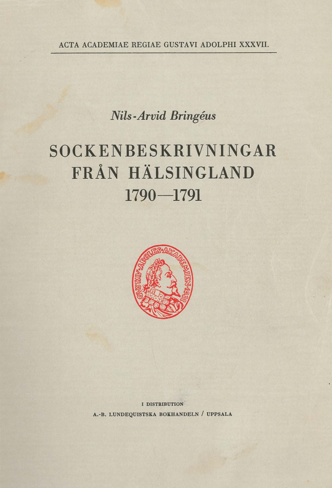 Sockenbeskrivningar från Hälsingland 1790 - 1791