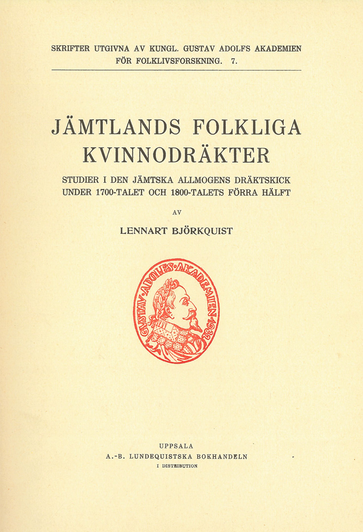 Jämtlands folkliga kvinnodräkter