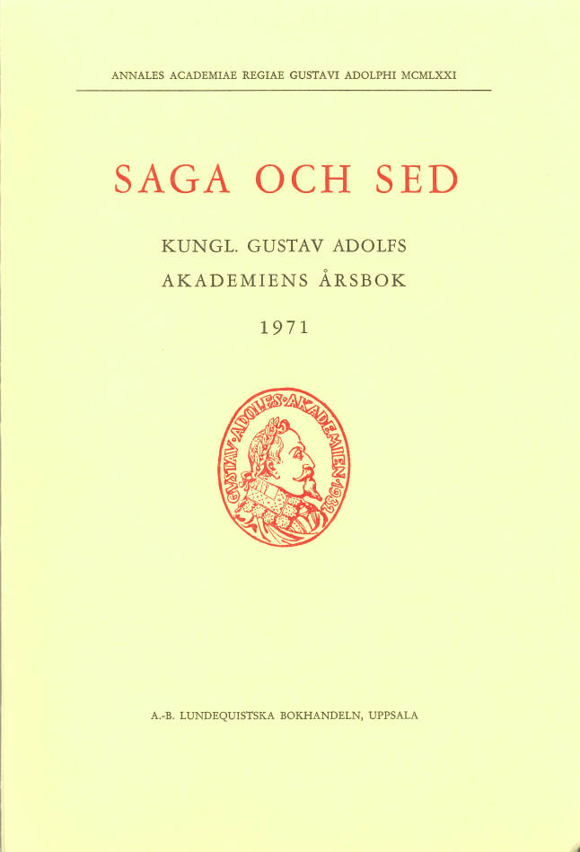 Saga och sed 1971