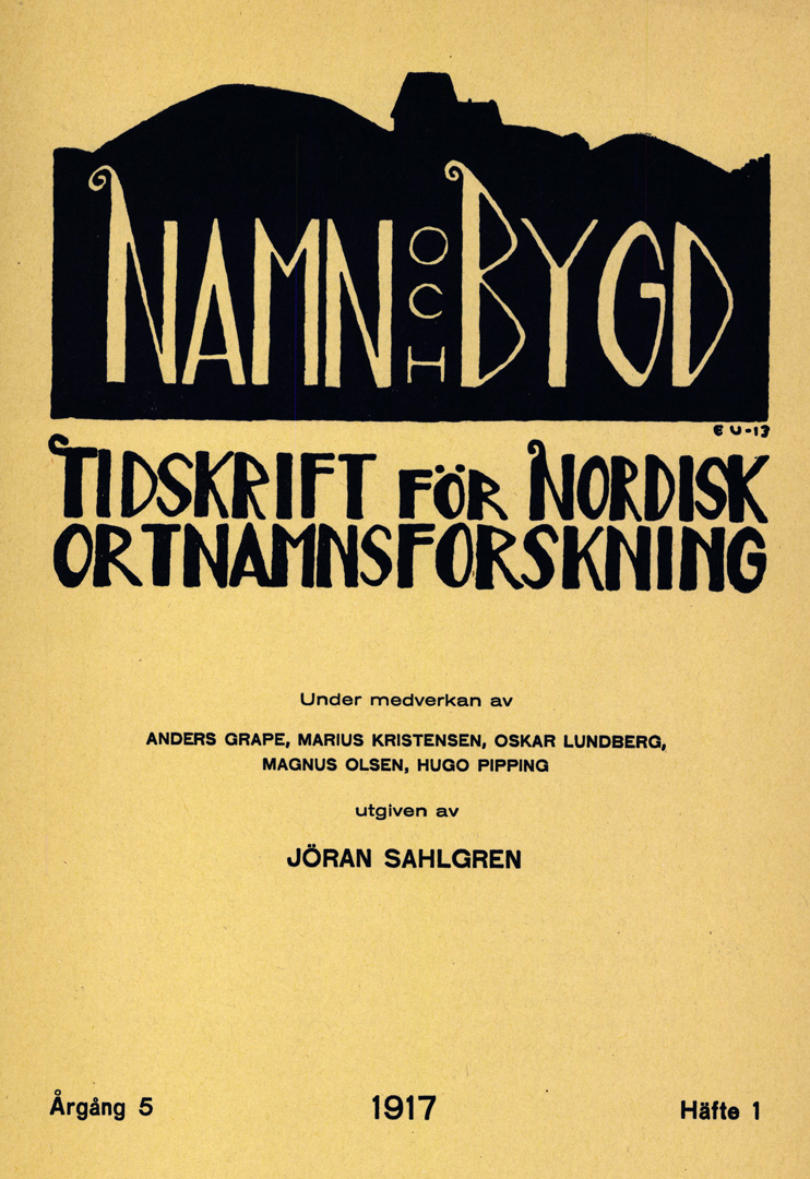 Namn och bygd 1917 häfte 1