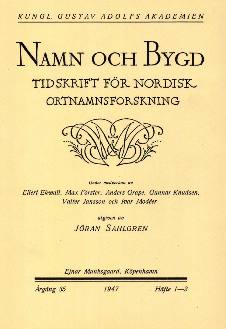 Namn och bygd 1947, häfte 1–2