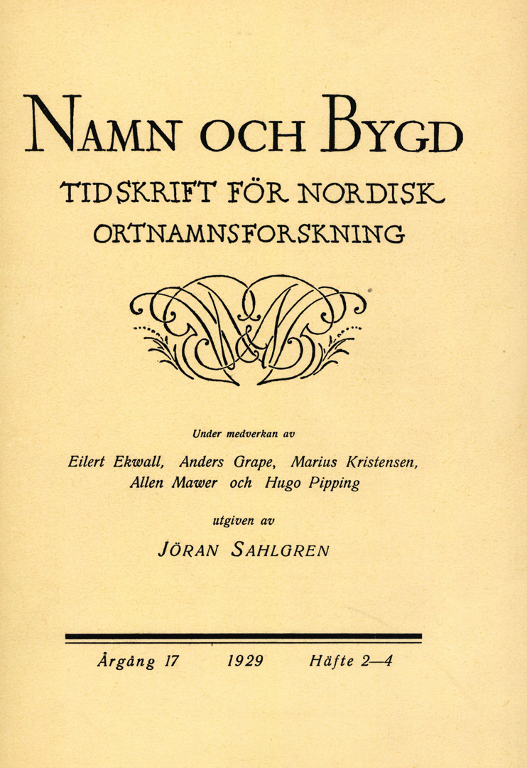 Namn och bygd 1929 häfte 2-4