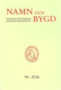 Namn och bygd 2006