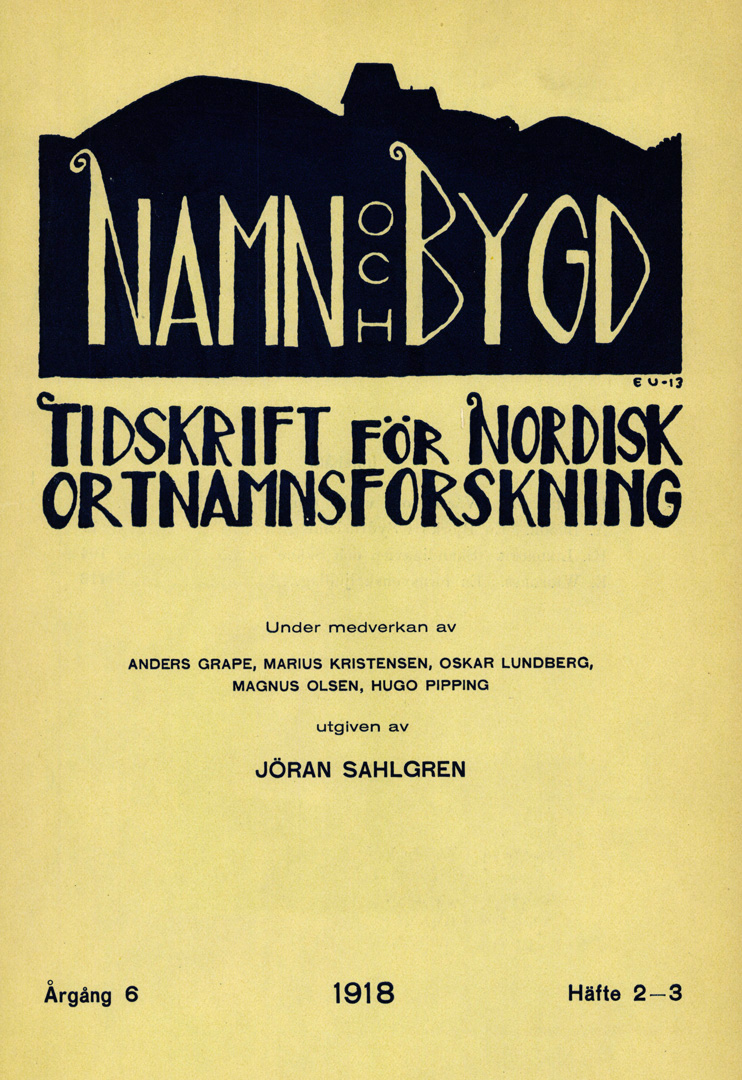 Namn och bygd 1918 häfte 2-3