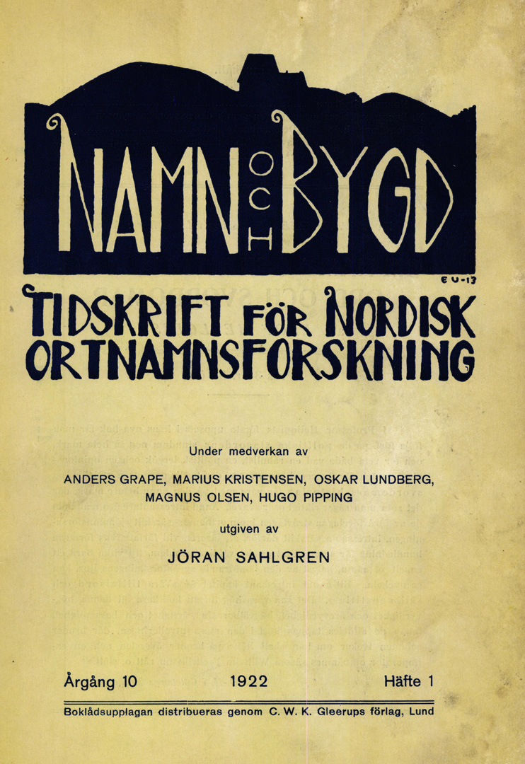 Namn och bygd 1922 häfte 1