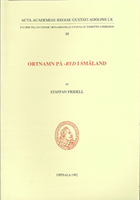 Ortnamn på -ryd i Småland