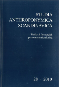 Studia Anthroponymica Scandinavica 2010