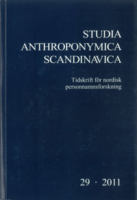 Studia Anthroponymica Scandinavica 2011