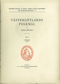 Västergötlands folkmål del 1 A. Text