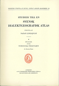 Studier till en svensk dialektgeografisk atlas 3.