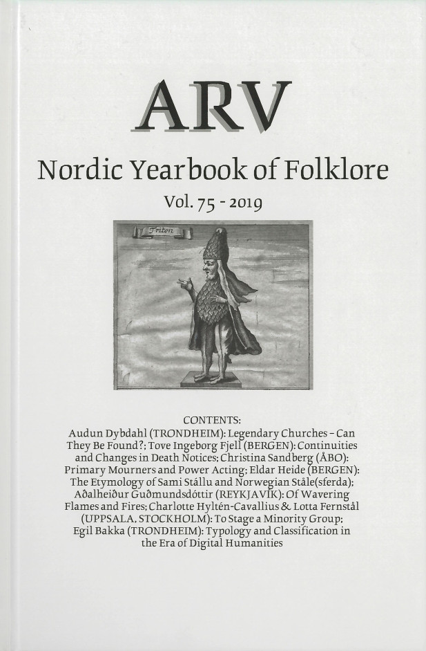 Arv - Nordic Yearbook of Folklore Vol. 75 - 2019