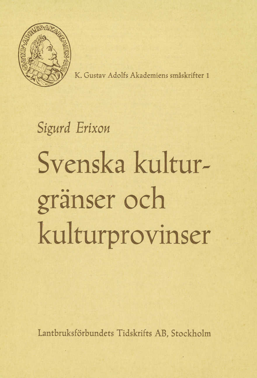 Svenska kulturgränser och kulturprovinser