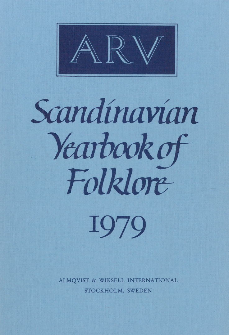 Arv - Scandinavian Yearbook of Folklore Vol. 35 - 1979