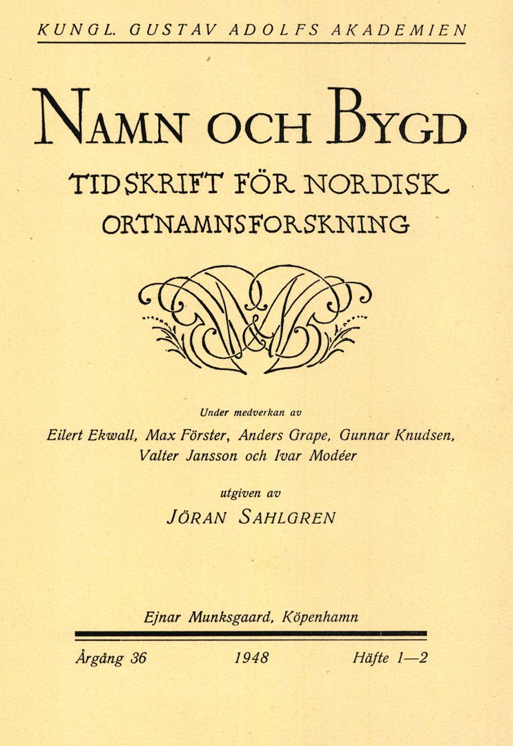 Namn och bygd 1948, häfte 1–2