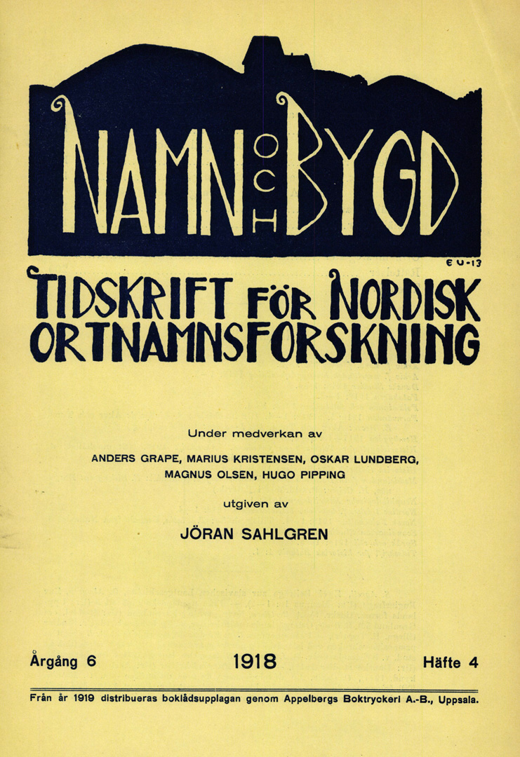 Namn och bygd 1918 häfte 4