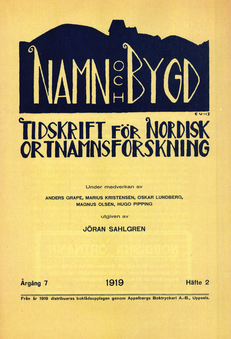 Namn och bygd 1919 häfte 2